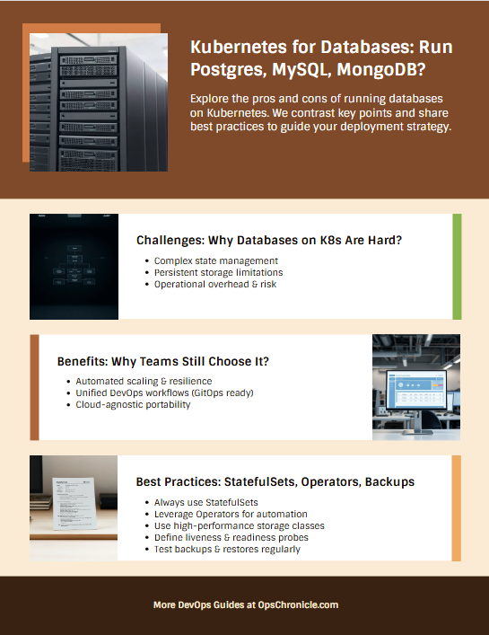 Kubernetes for Databases: Should You Run PostgreSQL, MySQL, and MongoDB on K8s?